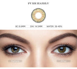 3 Tone Pure Hazel Coloured Contact Lenses