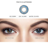 3 Tone True Sapphire Coloured Contact Lenses